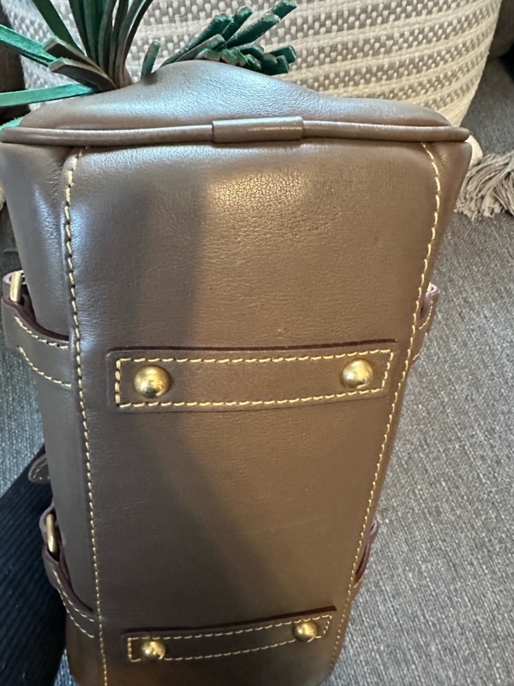 Dooney & Bourke Florentine Satchel in color Elephant - Will Include Chain - Picture 5 of 8